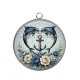 Pendentif Cabochon Argent - daufin