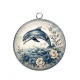 Pendentif Cabochon Argent - daufin