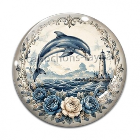 Cabochon Verre - daufin