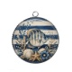 Pendentif Cabochon Argent - poisson