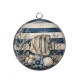 Pendentif Cabochon Argent - poisson
