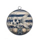 Pendentif Cabochon Argent - poisson