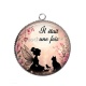 Pendentif Cabochon Argent - il était une fois