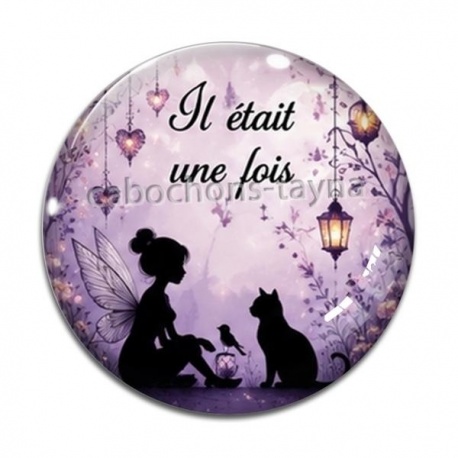 Cabochon Verre - il était une fois