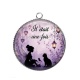 Pendentif Cabochon Argent - il était une fois