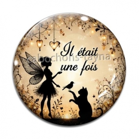 Cabochon Verre - il était une fois