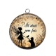 Pendentif Cabochon Argent - il était une fois