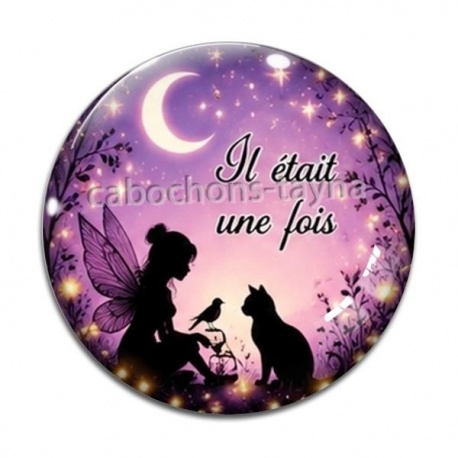 Cabochon Verre - il était une fois
