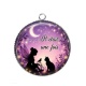 Pendentif Cabochon Argent - il était une fois
