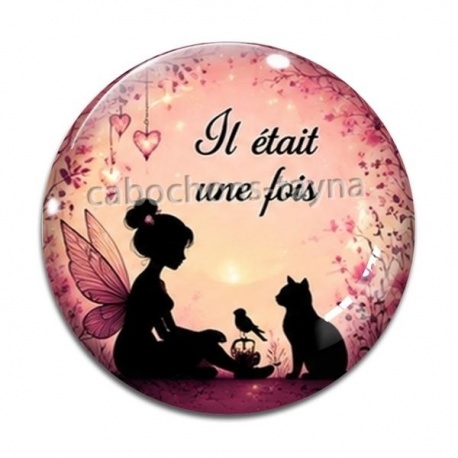 Cabochon Verre - il était une fois