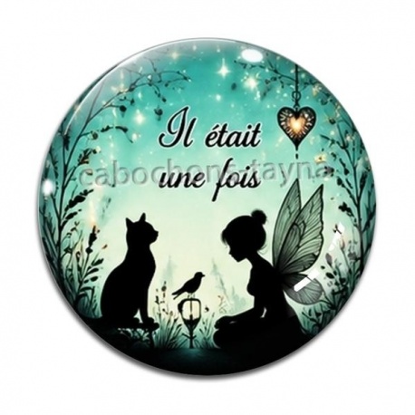 Cabochon Verre - il était une fois