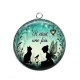 Pendentif Cabochon Argent - il était une fois