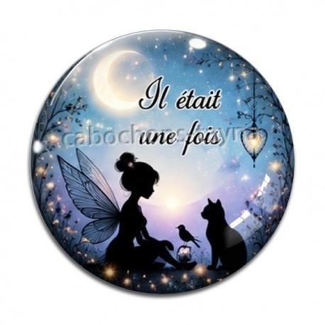 Cabochon Verre - il était une fois