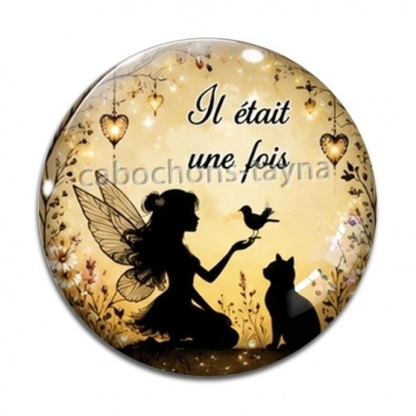 Cabochon Verre - il était une fois