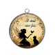 Pendentif Cabochon Argent - il était une fois