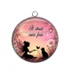 Pendentif Cabochon Argent - il était une fois