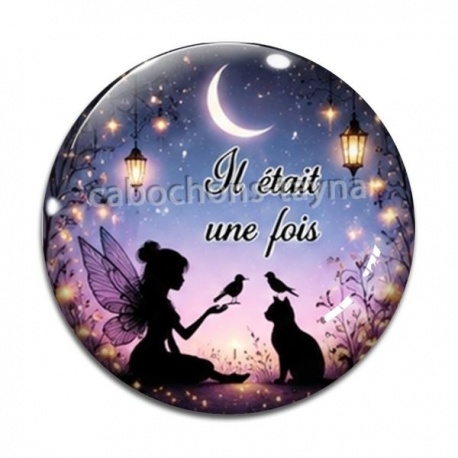 Cabochon Verre - il était une fois