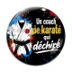 Cabochon Verre - un coach de karaté qui déchire