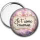 Miroir de poche - je t'aime maman