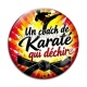 Cabochon Verre - un coach de karaté qui déchire