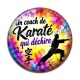 Cabochon Résine - un coach de karaté qui déchire