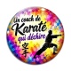 Cabochon Verre - un coach de karaté qui déchire