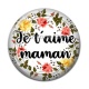 Cabochon Résine - je t'aime maman