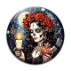Cabochon Verre - femme gothique