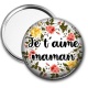 Miroir de poche - je t'aime maman