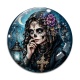 Cabochon Verre - femme gothique