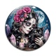 Cabochon Verre - femme gothique