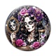 Cabochon Verre - femme gothique