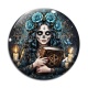 Cabochon Verre - femme gothique