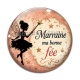 Cabochon Verre - marraine ma bonne fée