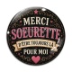 Cabochon Verre - merci soeurette d'être toujours la pour moi