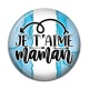 Cabochon Résine - je t'aime maman
