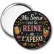 Miroir de poche - ma soeur c'est la reine de l'apéro