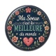 Cabochon Résine - ma soeur c'est la meilleure du monde