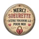 Cabochon Résine - merci soeurette d'être toujours la pour moi