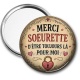 Miroir de poche - merci soeurette d'être toujours la pour moi