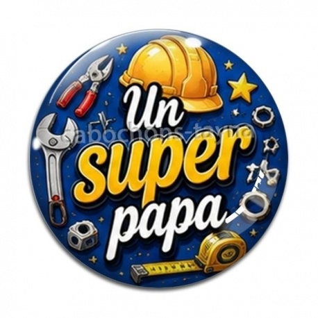 Cabochon Verre - un super papa