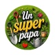 cabochon un super papa- porte clés