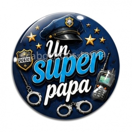 Cabochon Verre - un super papa