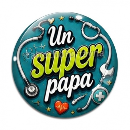 Cabochon Verre - un super papa