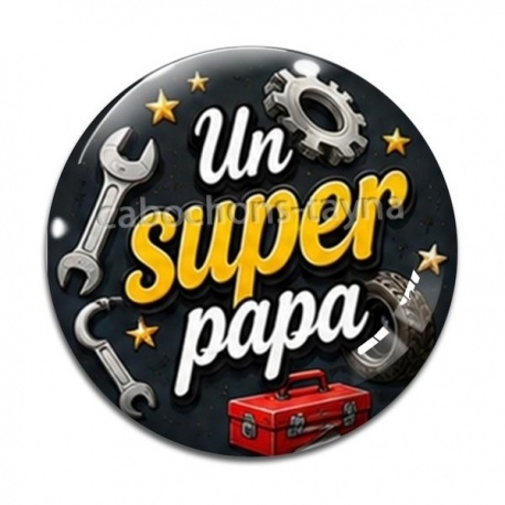 Cabochon Verre - un super papa
