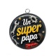 Pendentif Cabochon Argent - un super papa