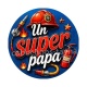 cabochon super papa- verre ou résine, pendentif