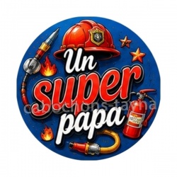 cabochon super papa- verre ou résine, pendentif