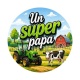 cabochon un super papa- verre ou résine