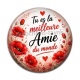 Cabochon Résine - tu es la meilleure amie du monde